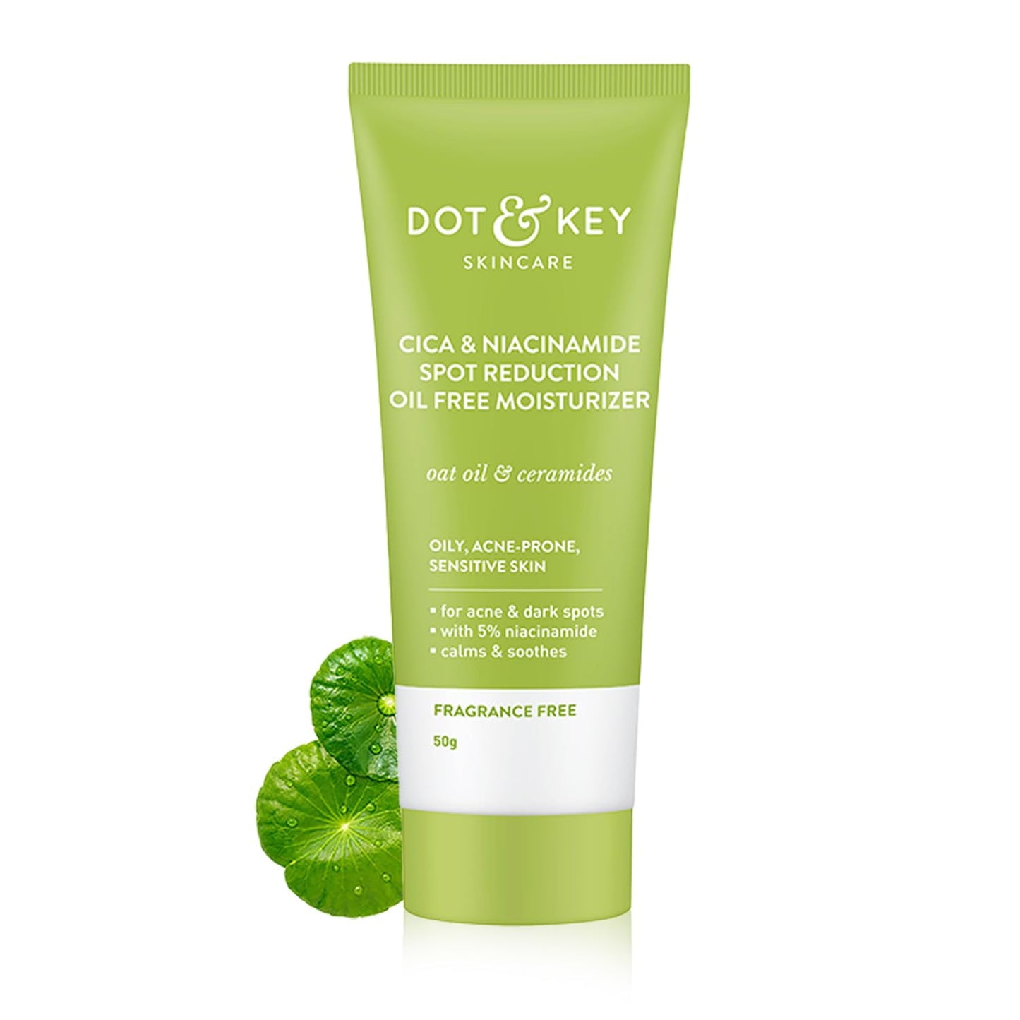 DOT & KEY Cica + Niacinamide Oil Free Moisturizer For Acne Prone Skin Oil Free & Lightweig