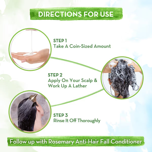 Mamaearth Rosemary Anti-Hair Fall Shampoo: Rosemary & Methi Dana, 20 ml