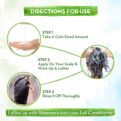 Mamaearth Rosemary Anti-Hair Fall Shampoo: Rosemary & Methi Dana, 20 ml