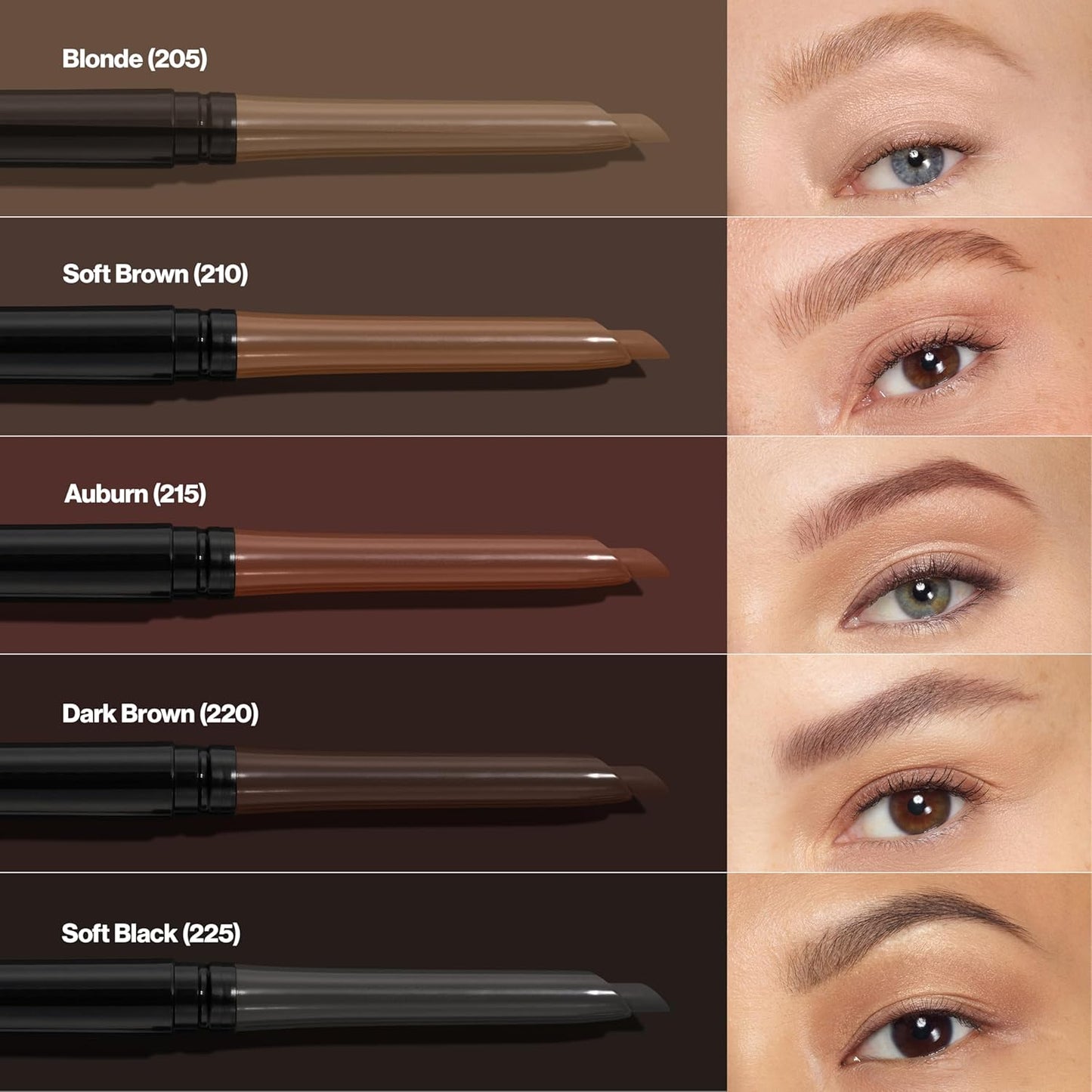 Revlon ColorStay Brow Pencil, Waterproof, 220 - Dark Brown, .012 oz