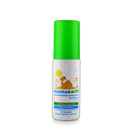 Mamaearth Mineral-Based Sunscreen: For Babies, SPF 20+, 100 ml