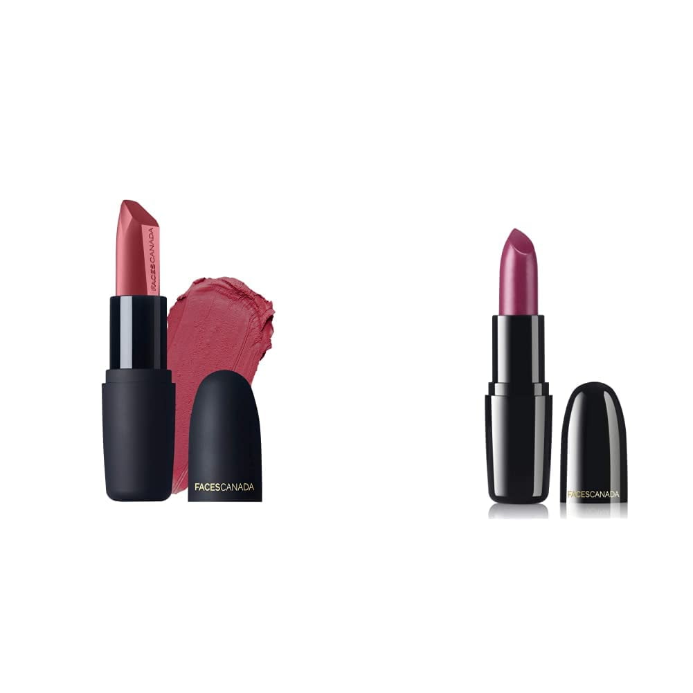 Faces Canada Weightless Matte Lipstick 4g Fuschia Wave 02 (Pink) and Faces Canada Weightle