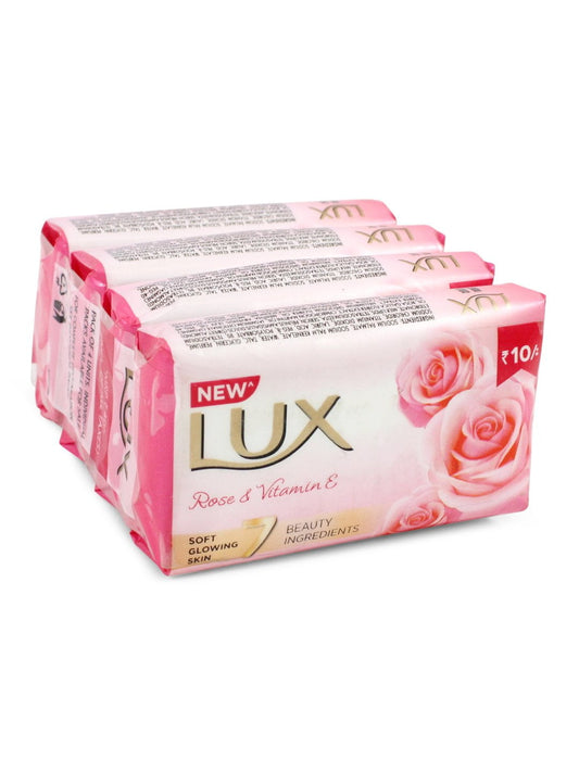 Lux Skin Rose & Vitamin E Soap- pack of 4