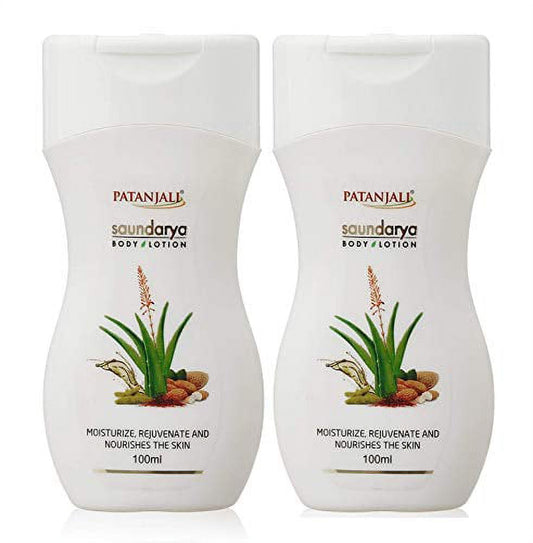 Patanjali Saundarya BodyLotion Bottle, 100ml (Pack of 2)