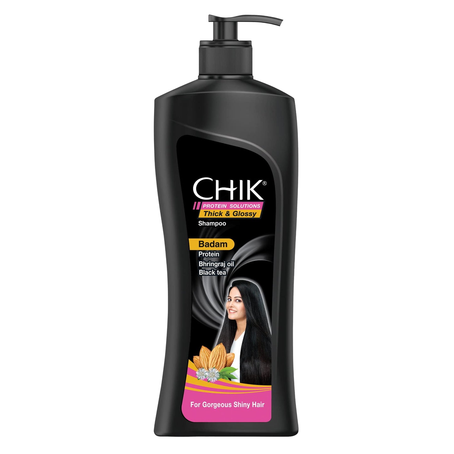 Chik Protein Solution Thick And Glossy Shampoo, With The Goodness Of Badam Protein, Bhring