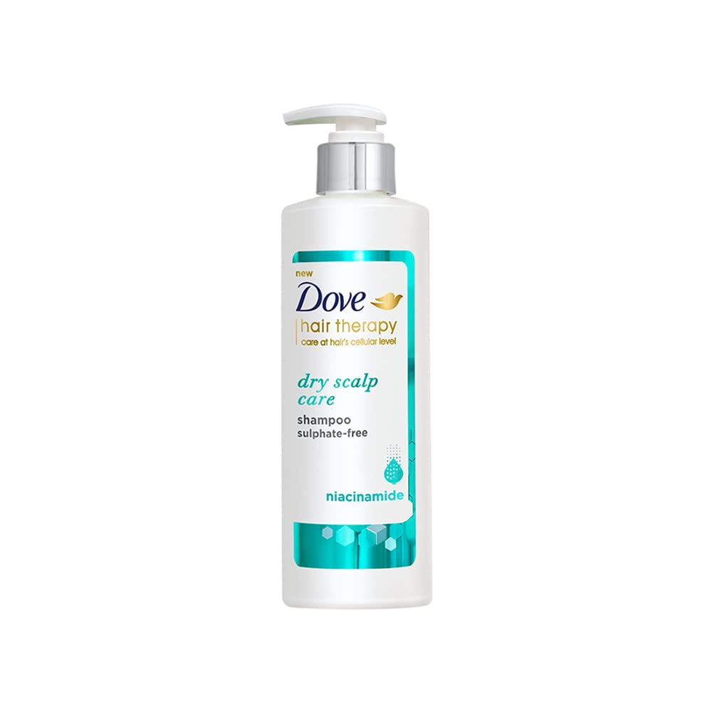 Dove Hair Therapy Dry Scalp Care Sulphate-Free Shampoo, No Parabens & Dyes, With Niacinami