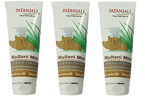 Patanjali Aloevera Multani Mitti FacePack, 60g (Pack of 3)