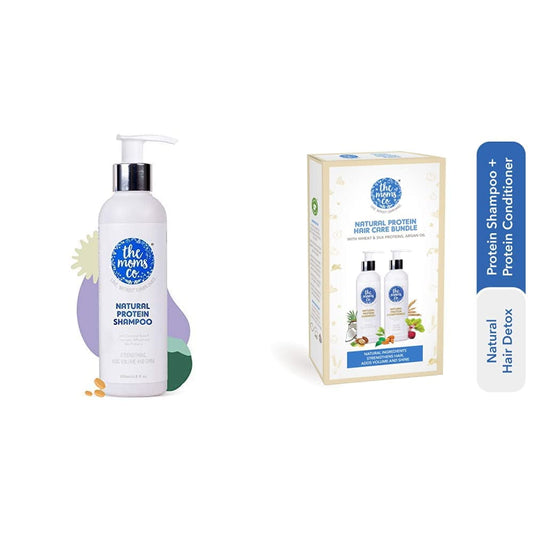 The Moms Co. Natural Protein Shampoo (200ml) to Strengthen Hair Add Volume Shine and Reduc