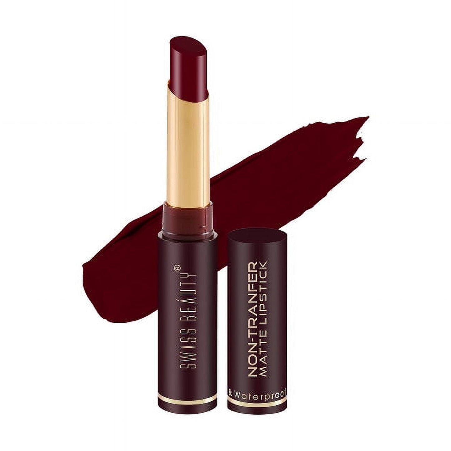 Swiss Beauty Non-Transfer Matte Lipstick - 21 Bold Wine