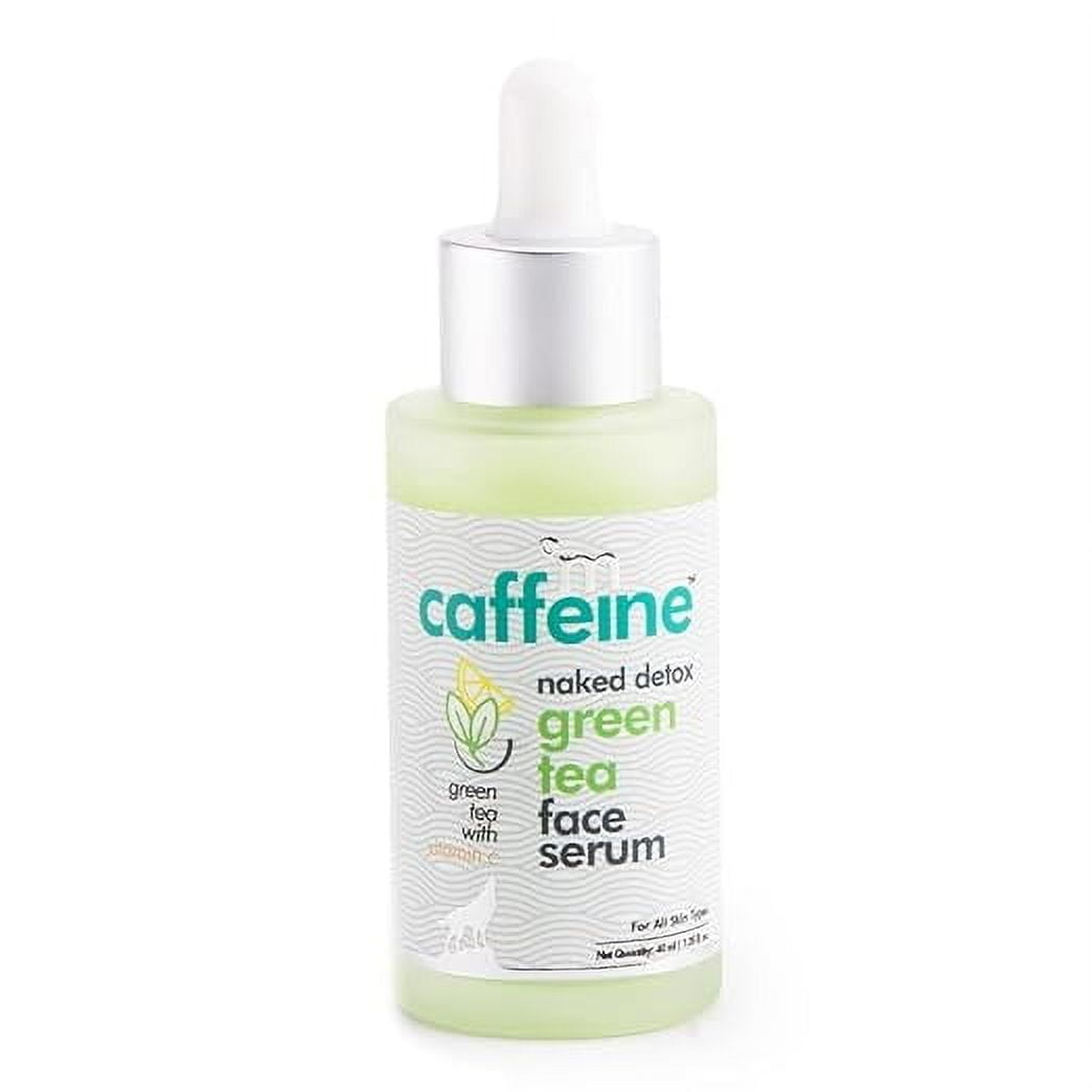 mCaffeine Green Tea Hydrating FaceSerum for Glowing Skin with Vitamin C & Hyaluronic Acid