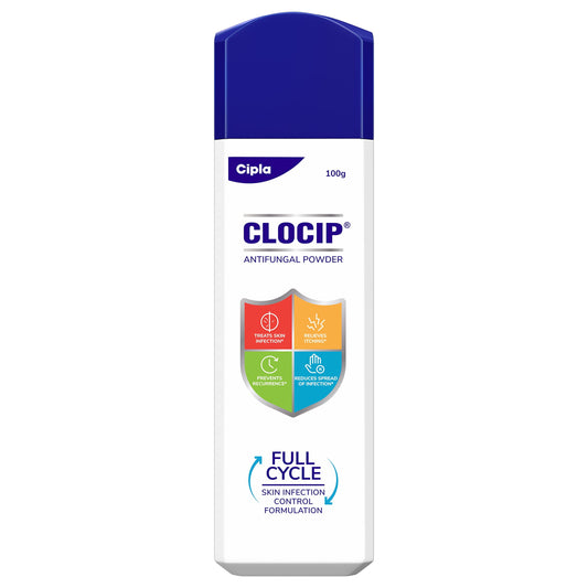 Cipla Clocip Antifungal Powder 100Gm (Pack Of 2)