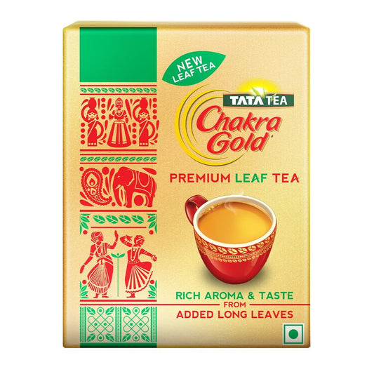 Tata Tea Chakra Gold Premium Leaf Tea | With Added Long Leaves | Rich Aroma & Taste | Assa