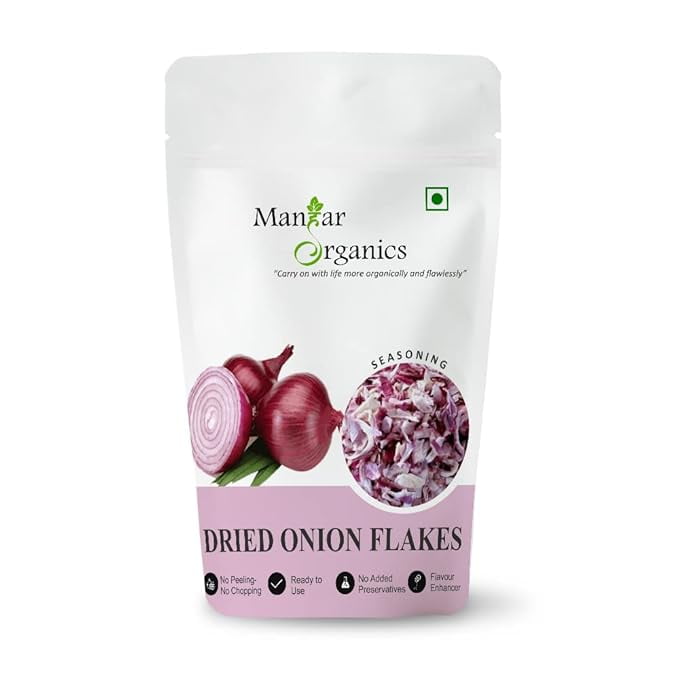 ManHar Organics Dry Onion Flakes 500gm