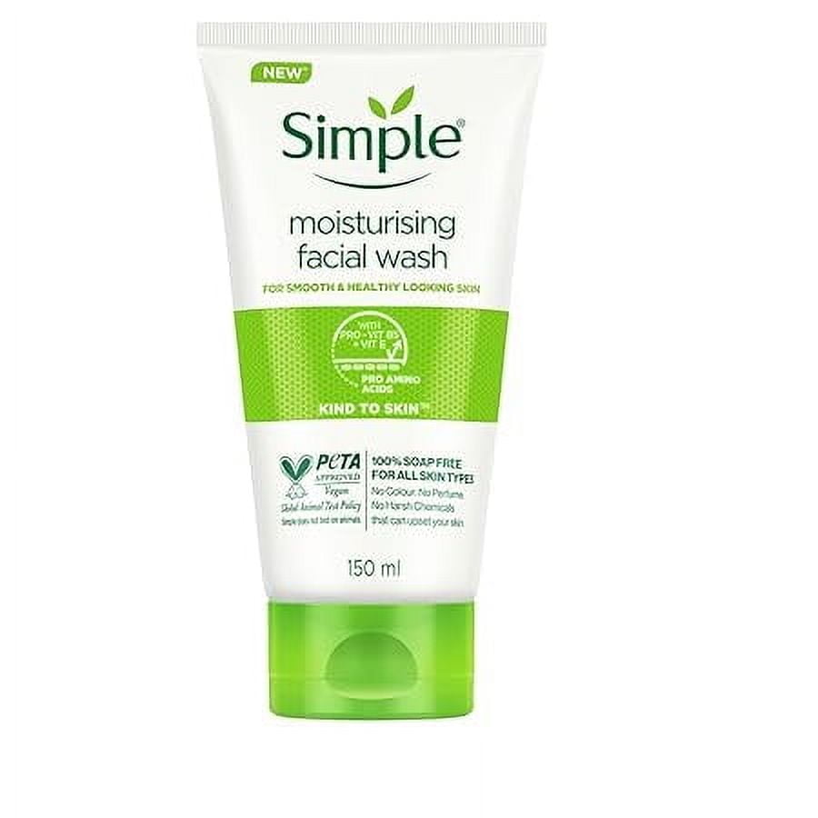 Simple Kind To Skin Moisturising Facial Wash 150 ml for normal to dry skin | 100% soap-fre