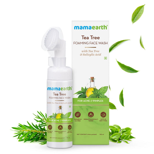 Mamaearth Tea Tree Foaming FaceWash With Tea Tree & Salicylic Acid For Acne & Pimples(150m