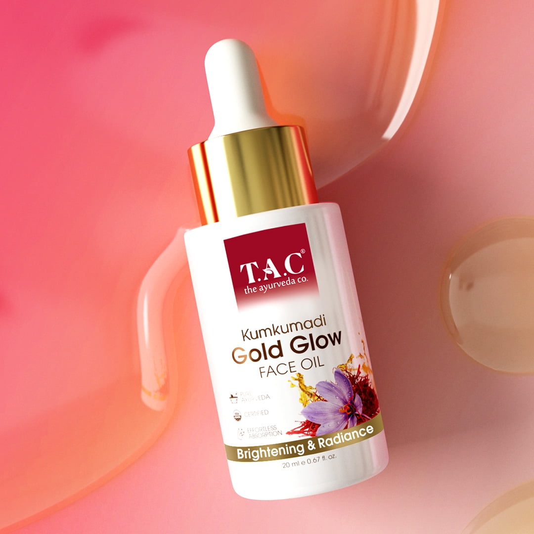 T.A.C - The Ayurveda Co. Kumkumadi Tailam Face Oil - Pure Ayurvedic Oil for Glowing & Radi
