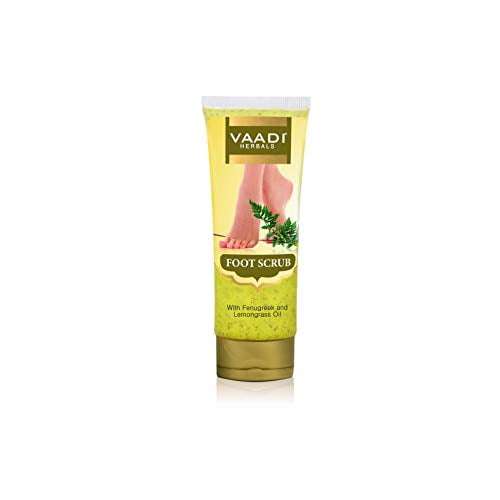 Vaadi Herbals Foot Scrub with Fenugreek and Lemongrass Oil, 110g