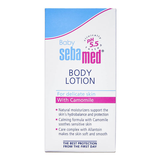 Sebamed Baby BodyLotion 50 ml|Ph 5.5|Camomile & Allantoin| Dermatalogically tested| Sensit