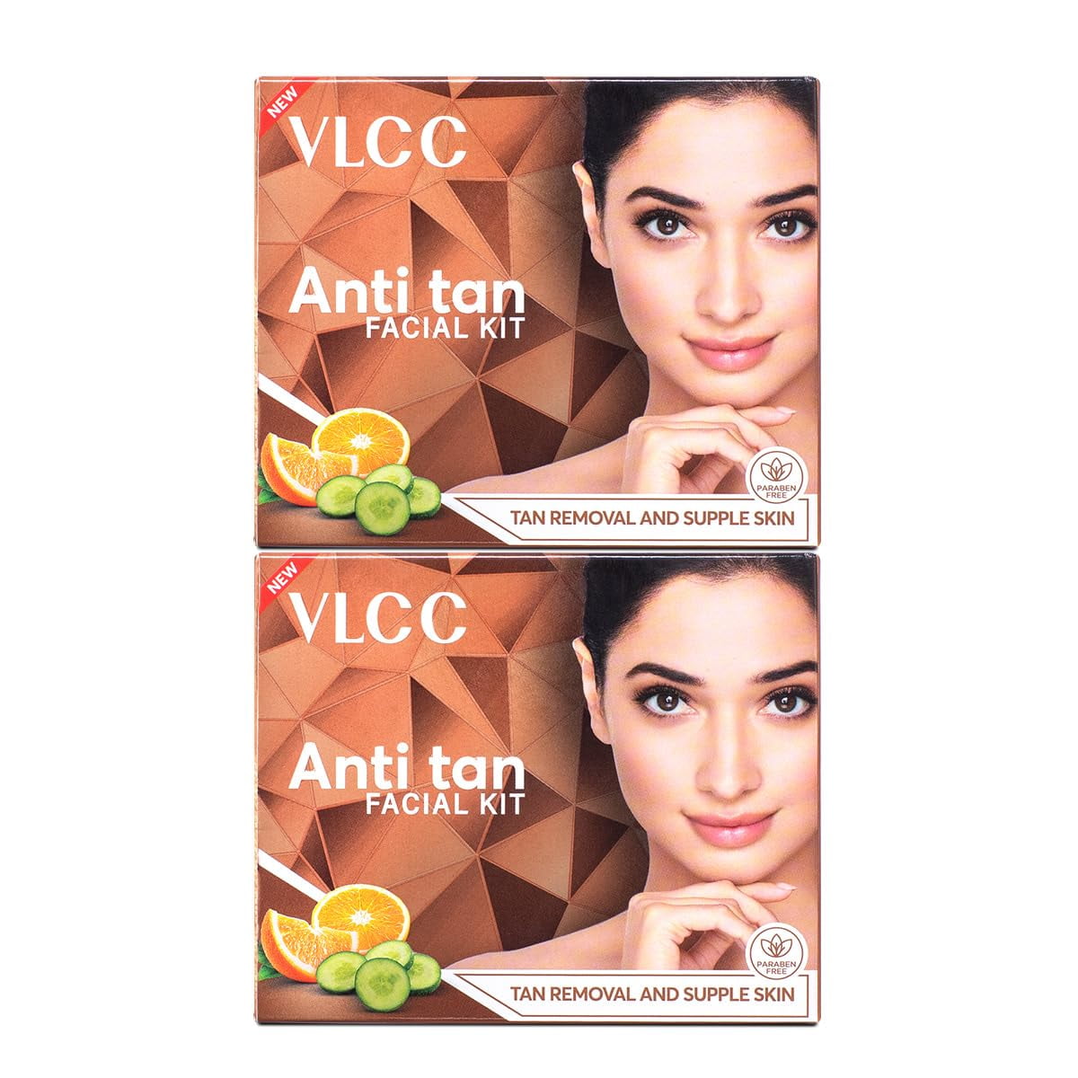 Vlcc Anti Tan Facial Kit - 60G X 2 (Pack Of 2) | Power Of 25 Vital Ingredients | Fights Su
