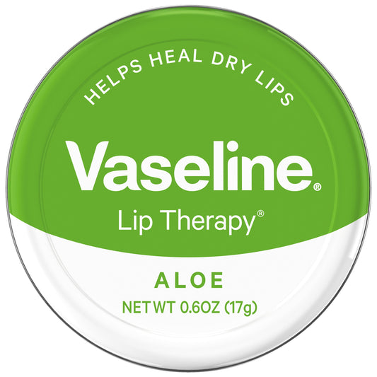 Vaseline Lip Therapy LipBalm Tin Aloe Vera 0.6 oz
