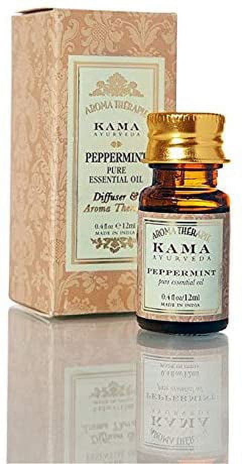Kama Ayurveda Peppermint Pure Essential Oil, 0.40 Fl Oz