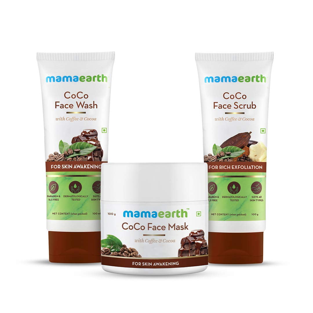 Mamaearth Coco Intense Skin Awakening Kit (CoCo FaceWash 100ml + CoCo FaceMask 100g + CoCo