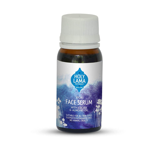 Holy Lama Naturals Ayurvedic Rich FaceSerum with Jojoba and Almond Oil Suitable for All Sk