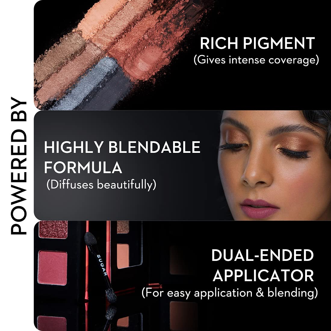 SUGAR Cosmetics Blend The Rules Eyeshadow Palette: 02 Warrior Smokey