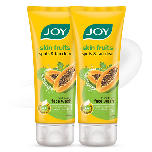 Avoka Naturals Joy Skin Fruits Spots & Tan Clear FaceWash- (100ml X 2)
