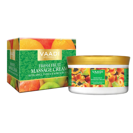 Vaadi Herbals Fresh Fruit Massage Cream with Apple, Orange, Papaya & Kokum