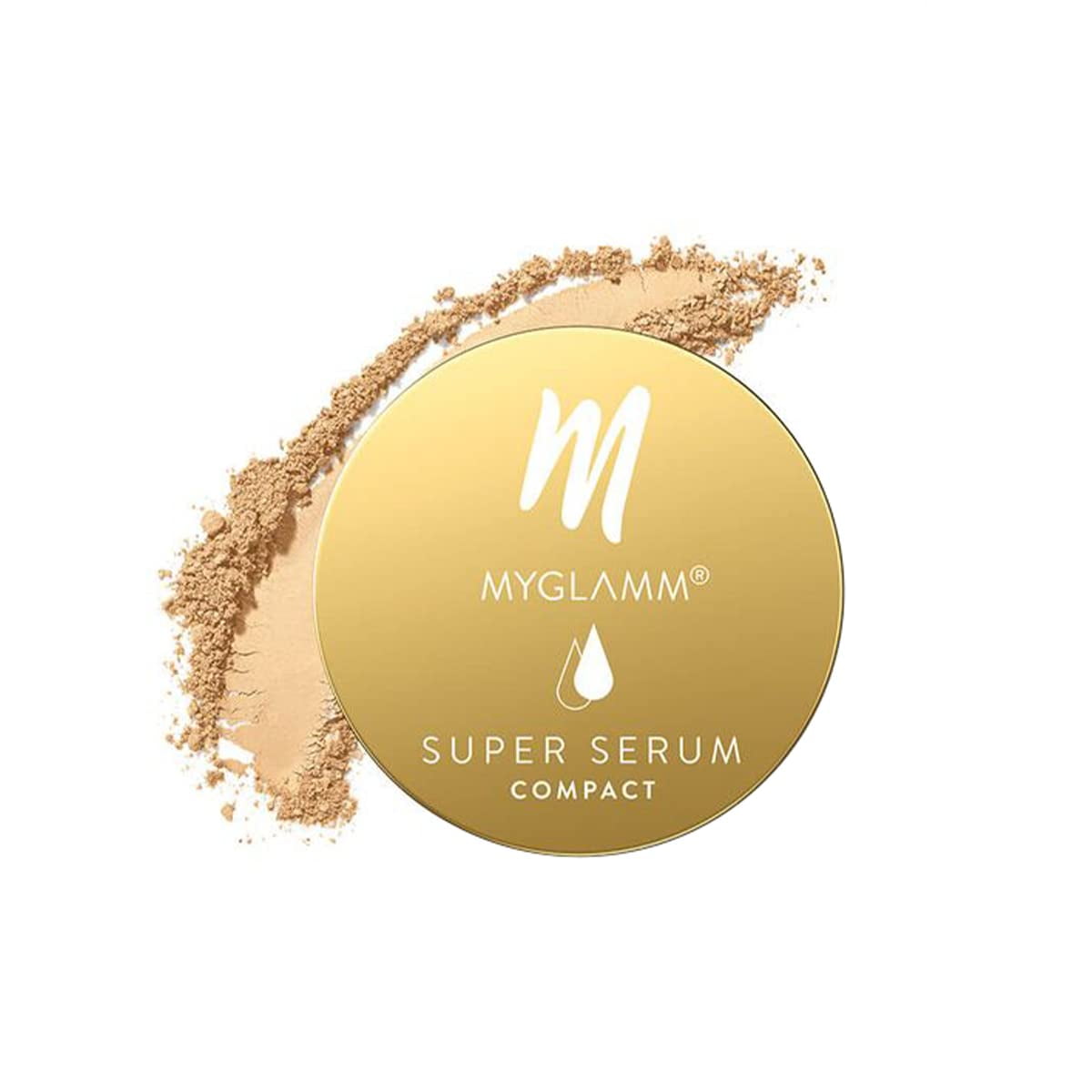 Myglamm Super Serum Compact - 102W Beige, 9G | Infused With Hyaluronic Acid & Vitamin E |