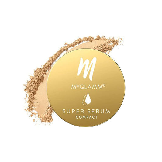 Myglamm Super Serum Compact - 102W Beige, 9G | Infused With Hyaluronic Acid & Vitamin E |