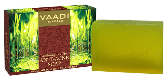 Vaadi Herbals Tea Tree Oil Bath Bar Soap Clove Oil, 75 g Each, Pack of