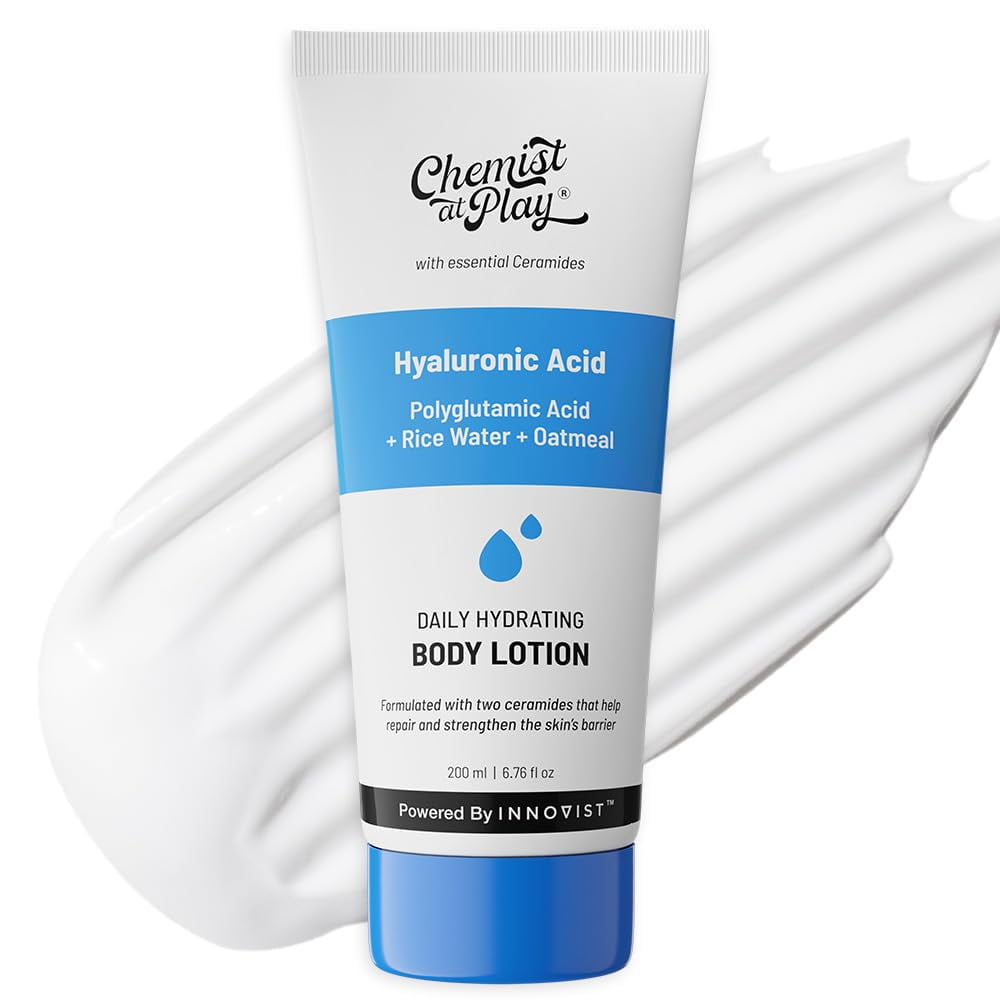 Chemist at Play Hydrating BodyLotion with Rice Water & Hyaluronic Acid for Deep Moisturiza