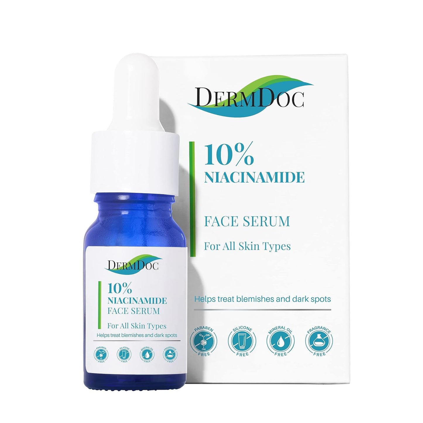 DermDoc 10% Niacinamide FaceSerum, 15 ml | Improves Skin Barrier Function & Skin Radiance,