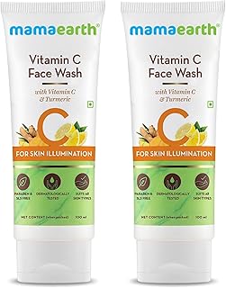 Mamaearth Vitamin C Face Wash: For Acne-Prone, Dry & Oily Skin, Pack of 2, 100 ml