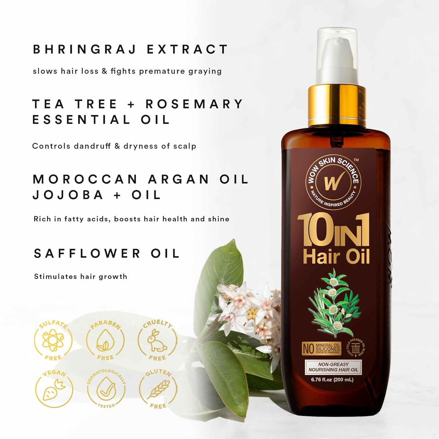 WOW 10 in 1 Miracle Hair Oil: 200 ml