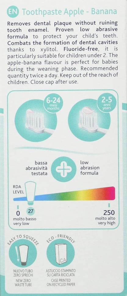 Chicco Toothpaste: Apple & Banana, 50 ml