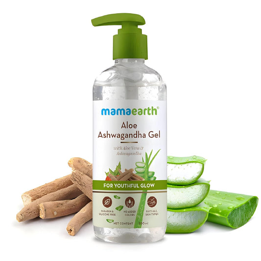 Mamaearth Aloe Ashwagandha Gel, for face, with Aloe Vera & Ashwagandha for a Youthful look