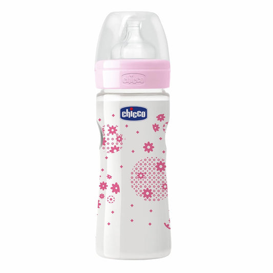 Chicco Wellbeing PP Bottle, Pink,
