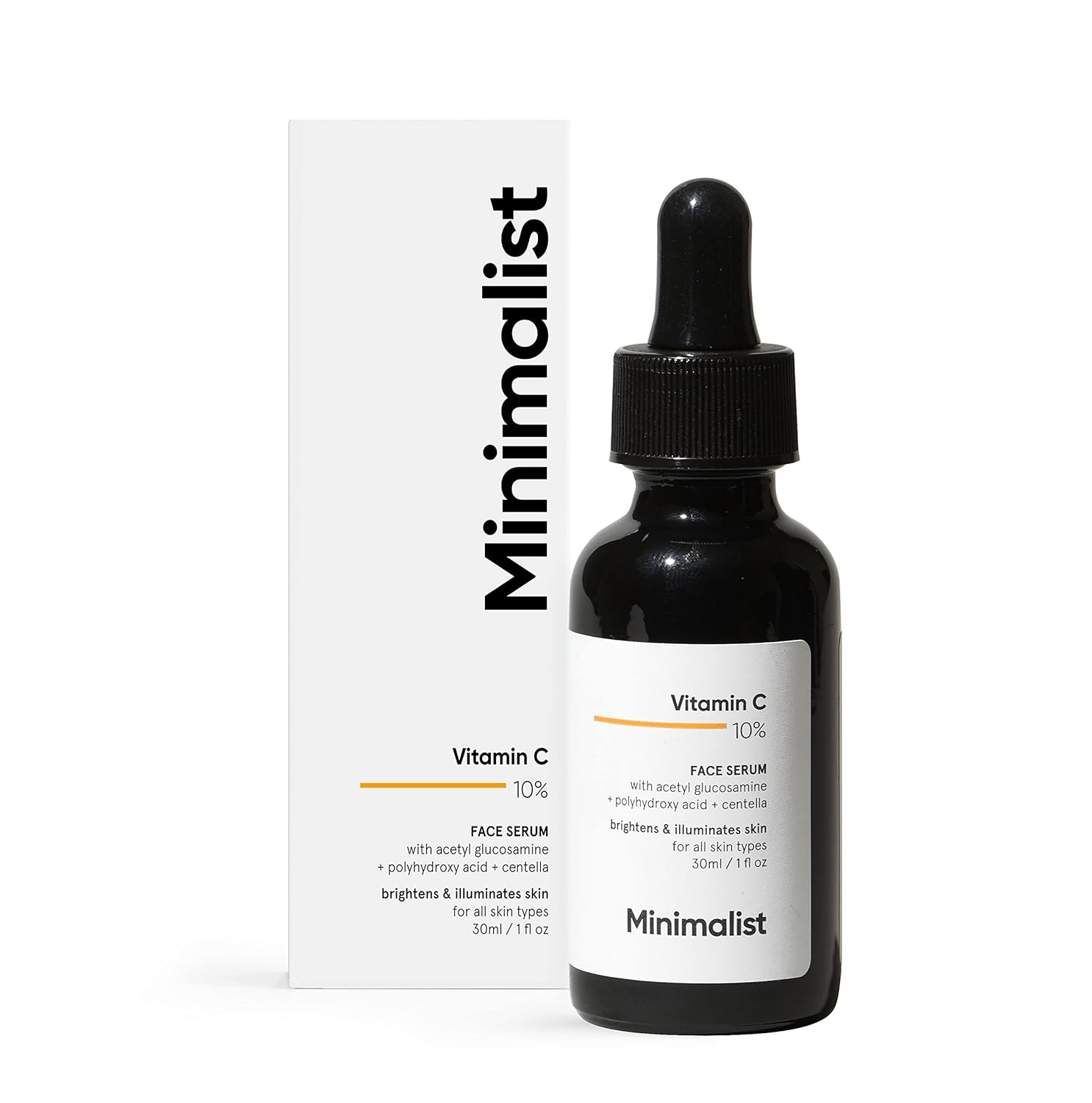 Minimalist 10% Vitamin C Face Serum: Brightening, Hydration,