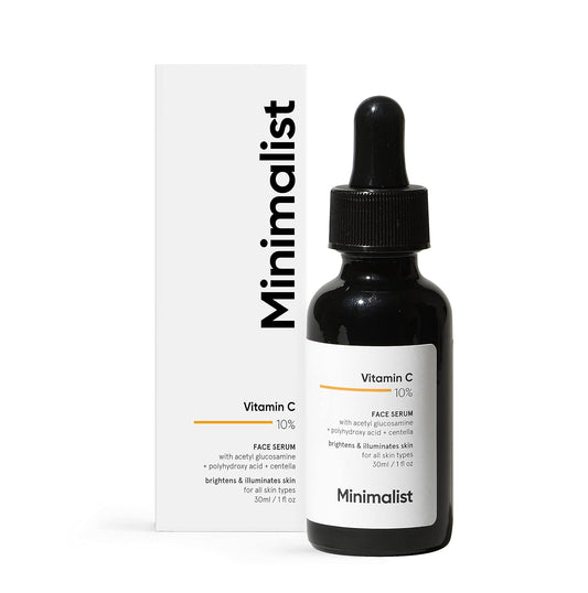 Minimalist 10% Vitamin C Face Serum: Brightening, Hydration,