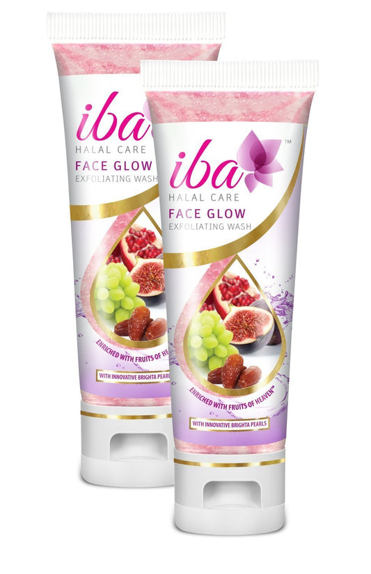 Iba Halal Care Face Glow Exfoliating Wash, 100ml, Pack of