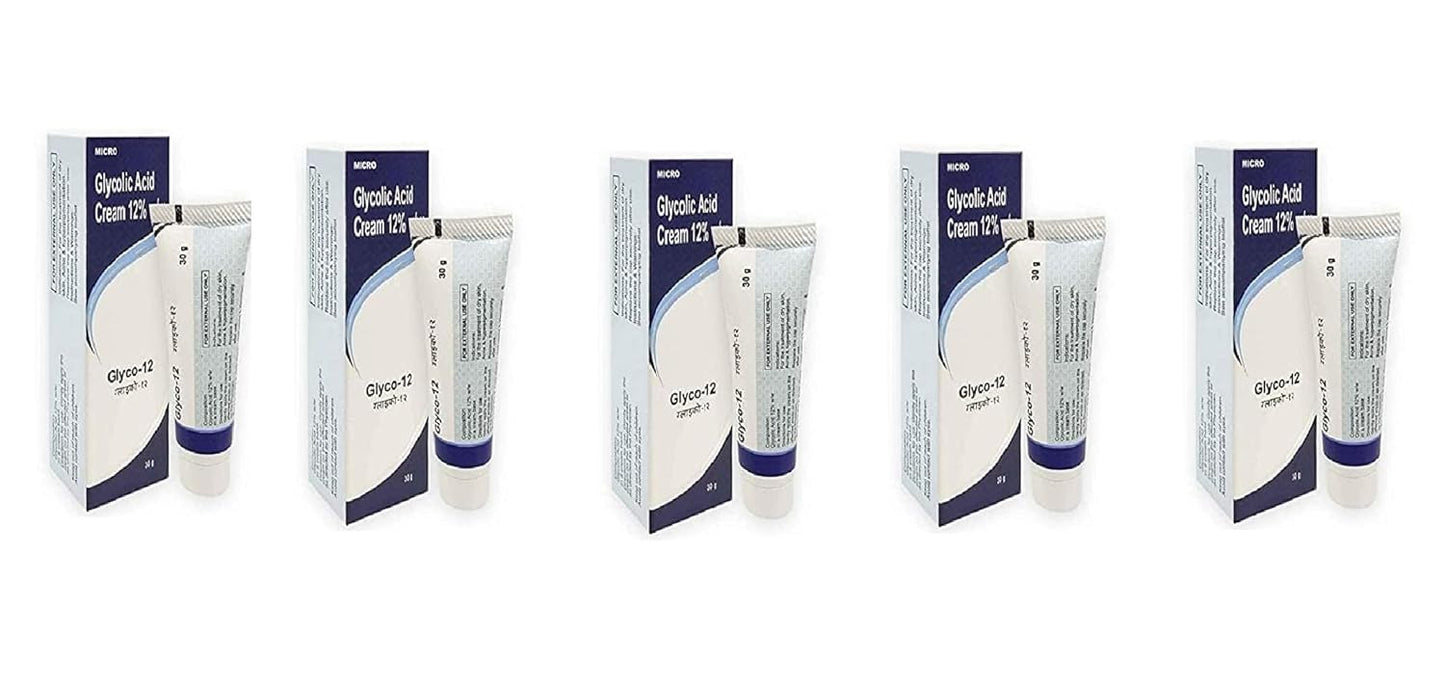 Glyco Acid 12% Skin Peel Cream: 1.01 fl oz, Pack of