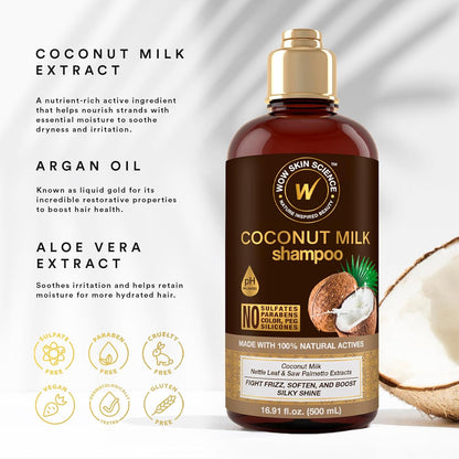 WOW Nourishing Coconut Milk Shampoo: 500 ml