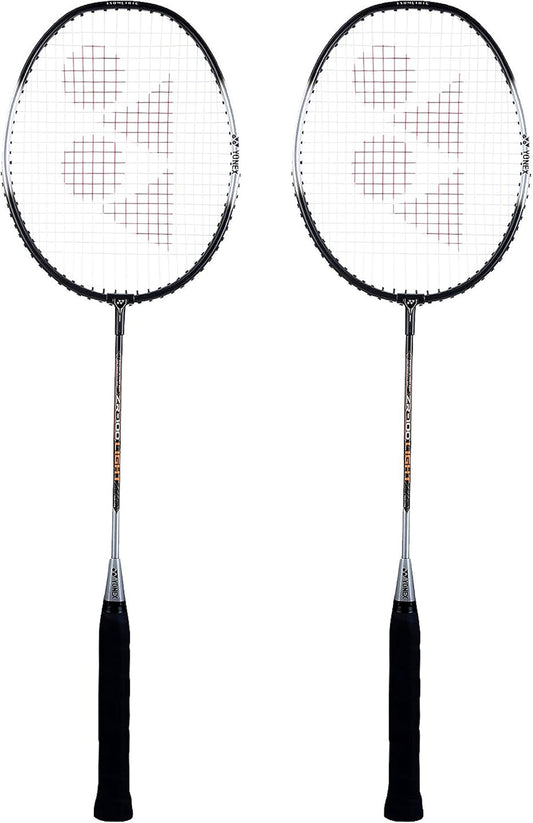 Yonex ZR 100 Light Aluminum Blend Badminton Racquet: Full Cover, Set of 2,