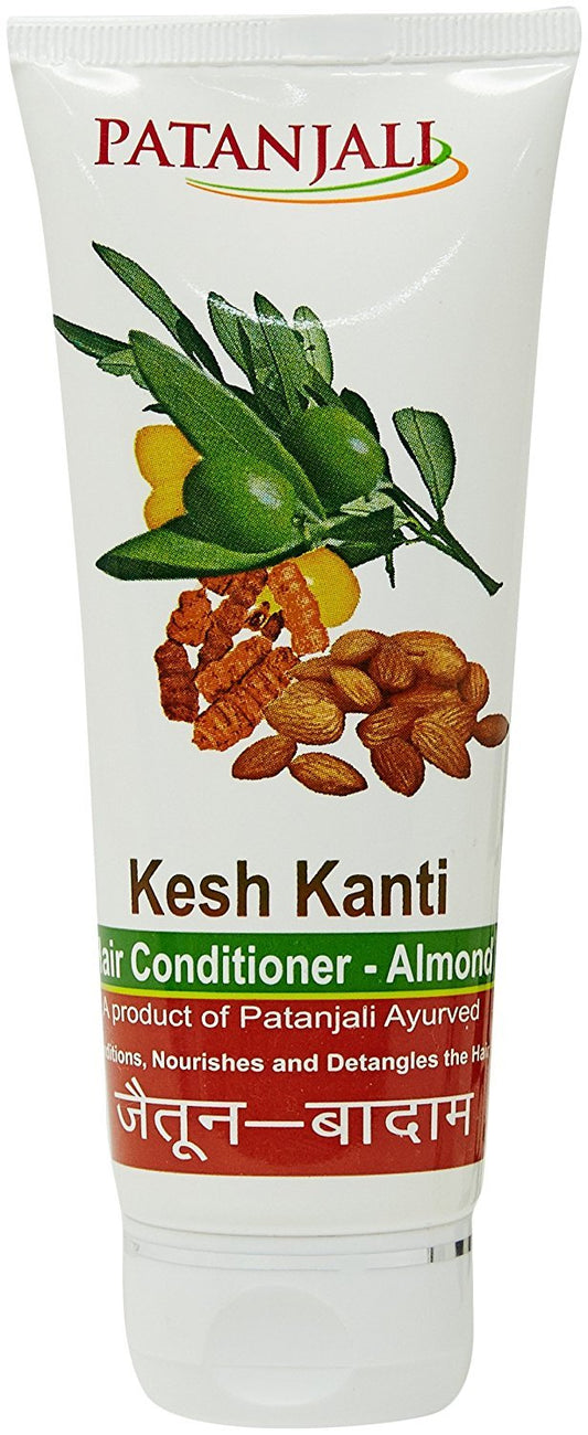 Patanjali Hair Conditioner Almond: 100 g + Kesh Kanti Hair Cleanser Shampoo 200 ml