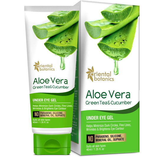 Oriental Botanics Under Eye Gel: Aloe Vera, Green Tea & Cucumber, 40