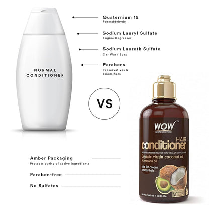 WOW Hair Conditioner: Coconut & Avocado Oil, 300 ml