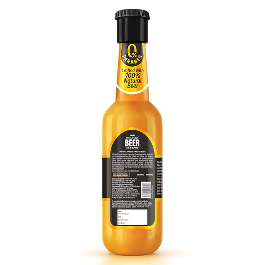 Park Avenue Damage Free Hair Beer Shampoo for Men: Pack of 2, 180 ml each